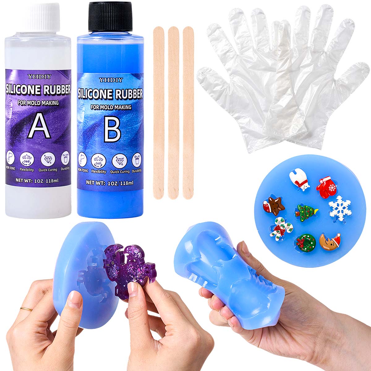 Soap Making Diy - Kit per Stampi in Silicone da