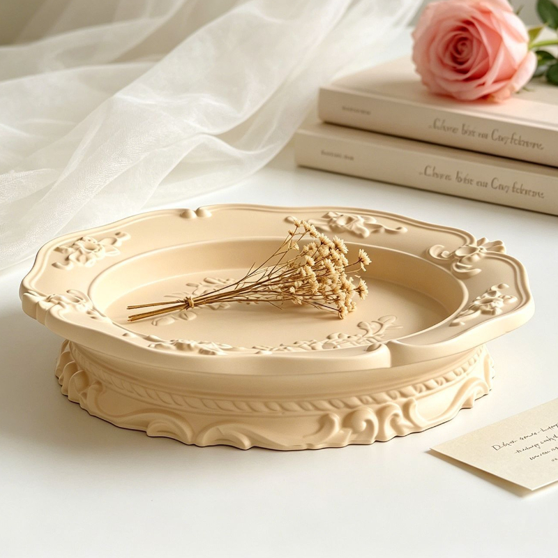 Melt Pour Soap Base - Elegante Stampo in Silicone con Pizzo