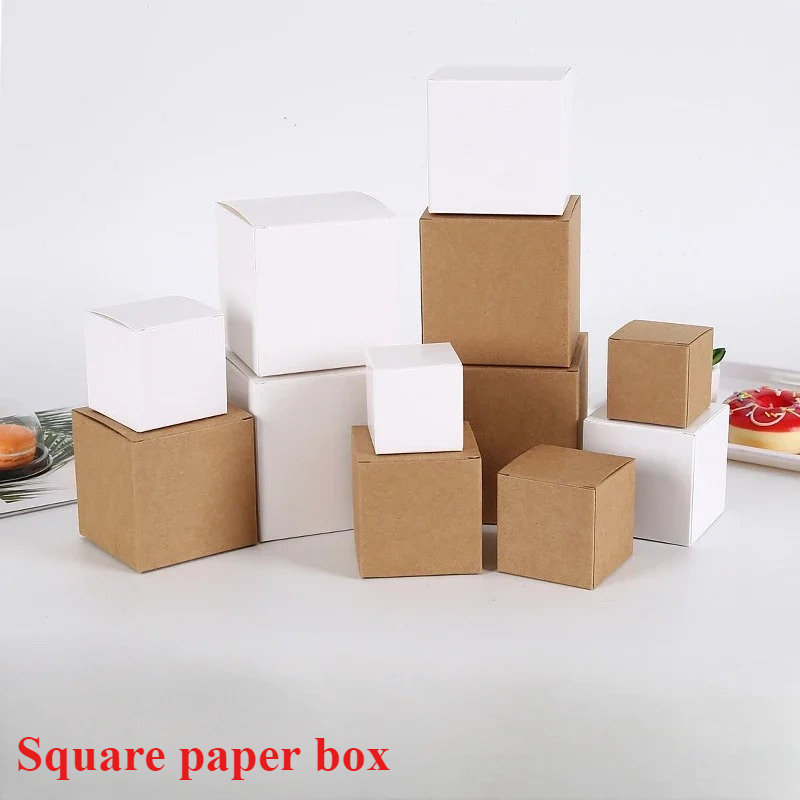 Kraft Soap Label - 20/50/80 pezzi scatola di carta Kraft