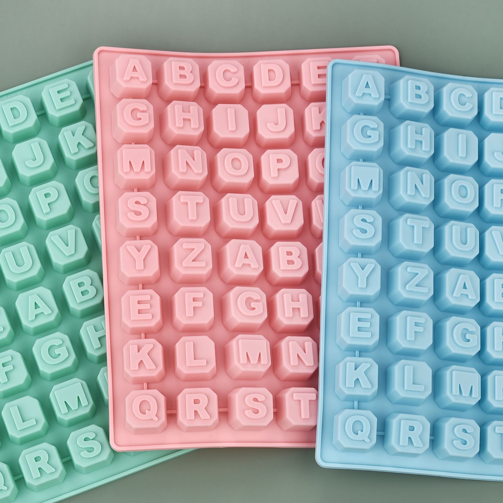 Melt Pour Soap Base - 48 Lettera Enghish Lettera dell'alfabeto Stampo