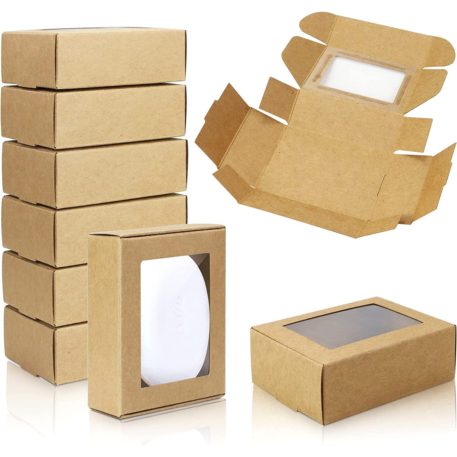 Kraft Soap Label - 50 Pezzi Mini Scatole in Carta