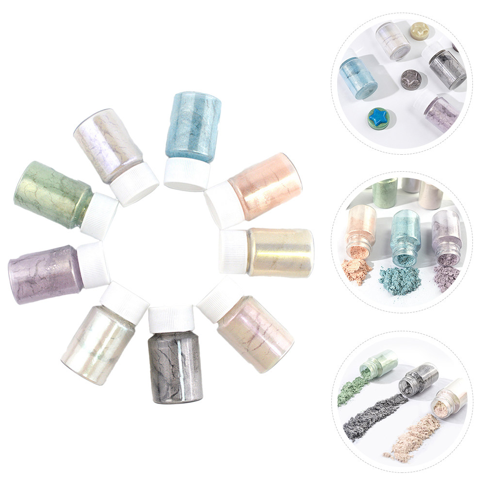 Mica Powder Colorant - Set di 9 Polveri Pigmentate in