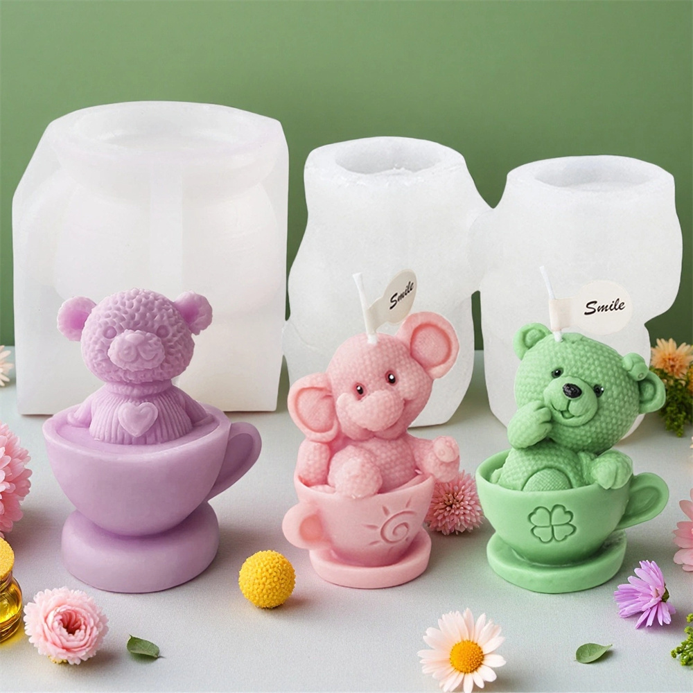 Soap Making Jar - Orsetto di peluche in tazza Stampo