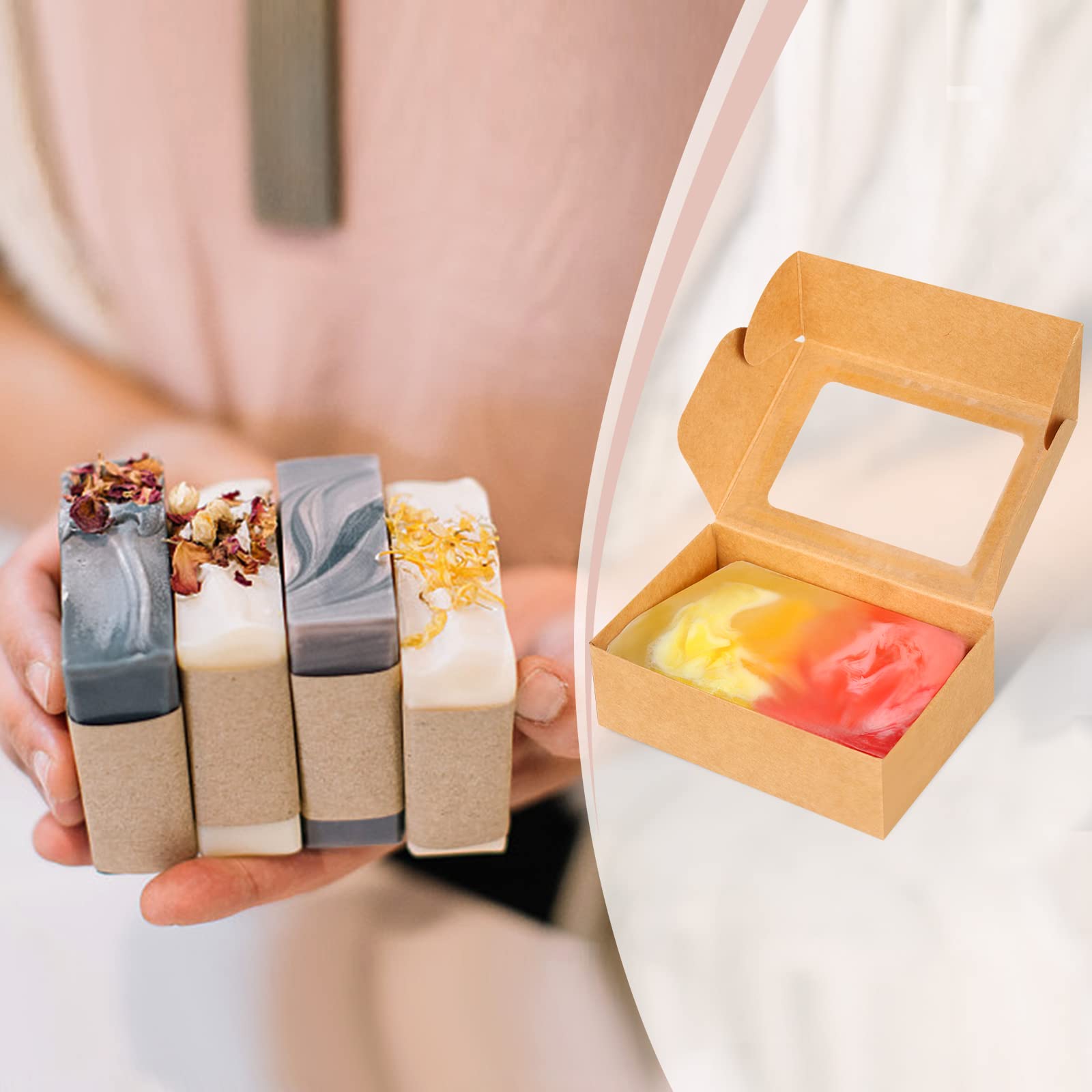 50 Pezzi Mini Scatole in Carta - Kraft Soap Label recensione e prezzo